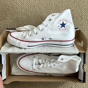 Brand new white converse Chuck Taylors all star high top